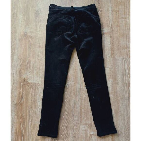 rag & bone High Rise Ankle Skinny Velvet Jeans Black Size 26 - Picture 3 of 10